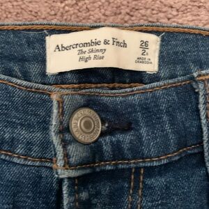 Abercrombie & Fitch High Rise Blue Jeans
